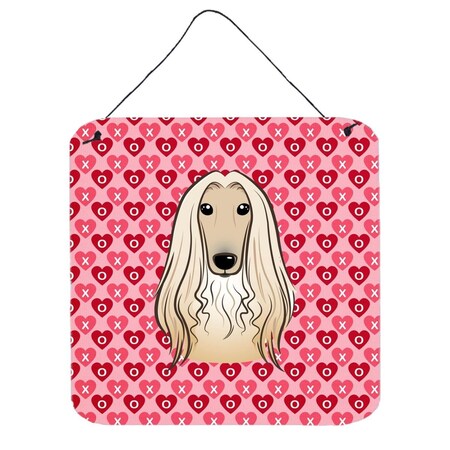 Carolines Treasures Afghan Hound Hearts Wall or Door Hanging Prints BB5314DS66